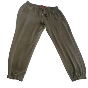 Jennifer Lopez Cargo Pants Women 2XL Green‎ Joggers Sweatpants High Rise Casual